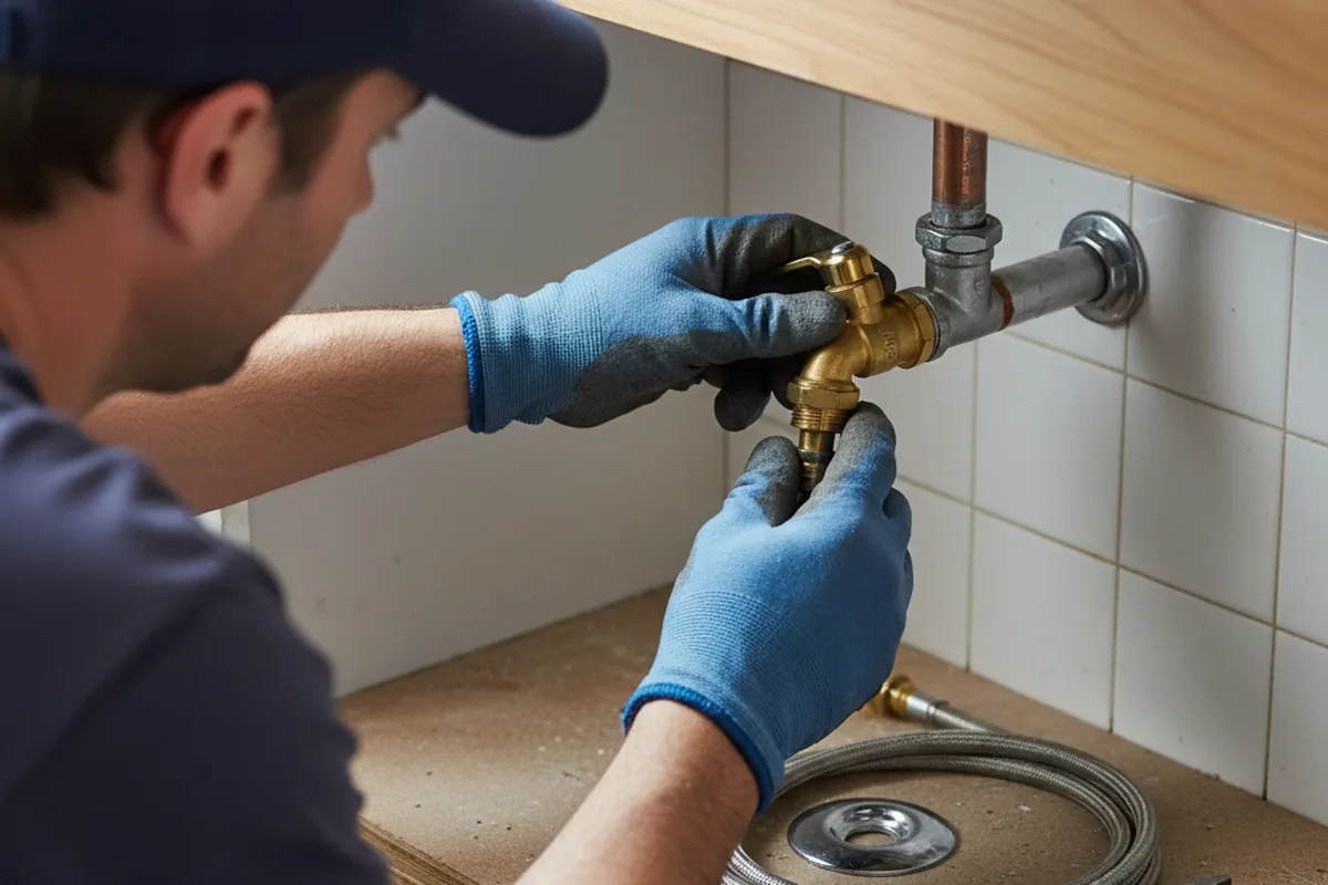 Shutoff valve and fitting work during Faucet and Fixture Repair in Lansdowne